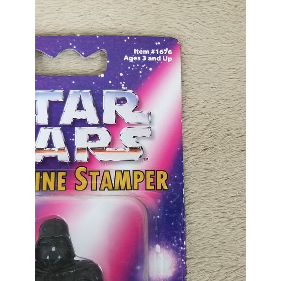 STAR WARS Figurine Stamper Darth Vader 1997 Lucasfilm Vintage New - Picture 6 of 8